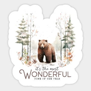 Winter Woodland Quote Sticker